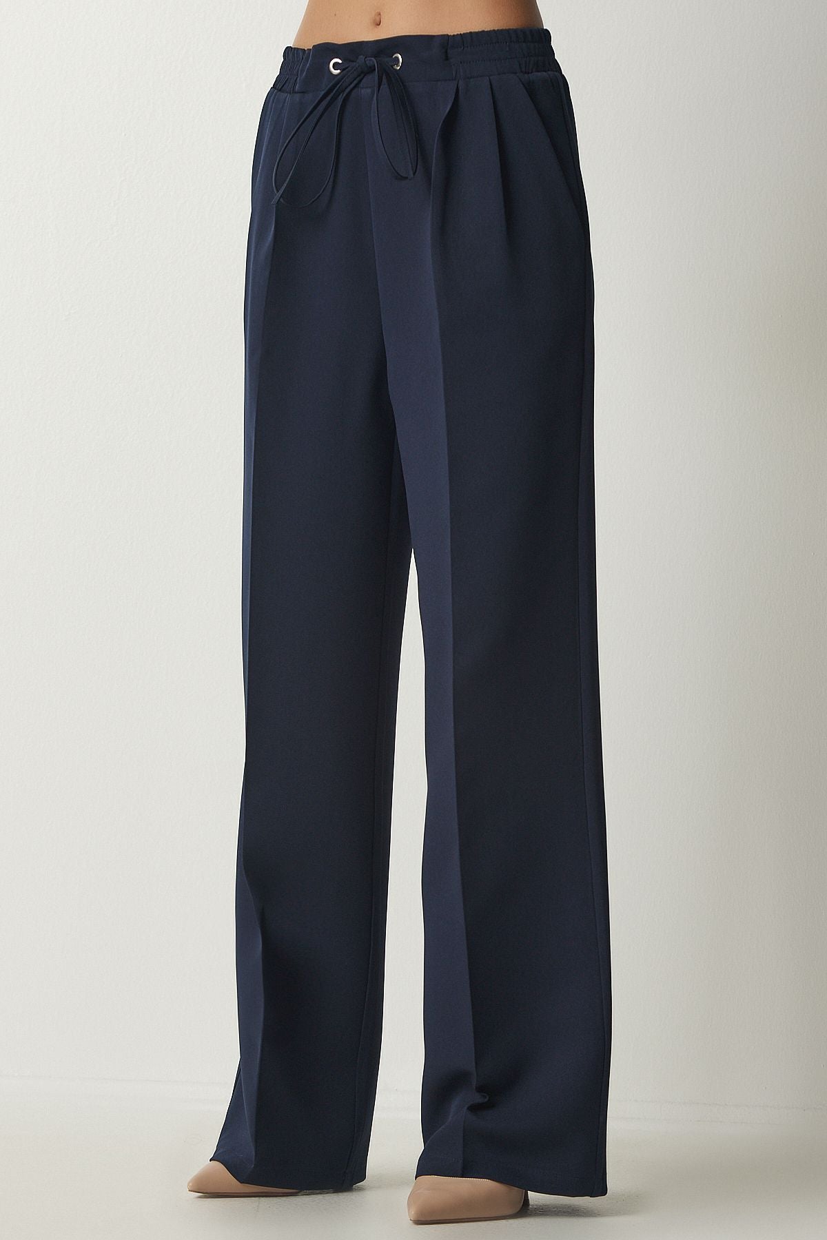 Lacivert Pilili Eşofman Pantolon DW00003