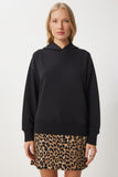 Siyah Kapüşonlu Şardonlu Sweatshirt OW00050