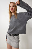 Antrasit Basic Triko Kazak PF00010