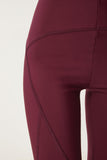 Bordo Toparlayıcı Örme Spor Tayt VX00006