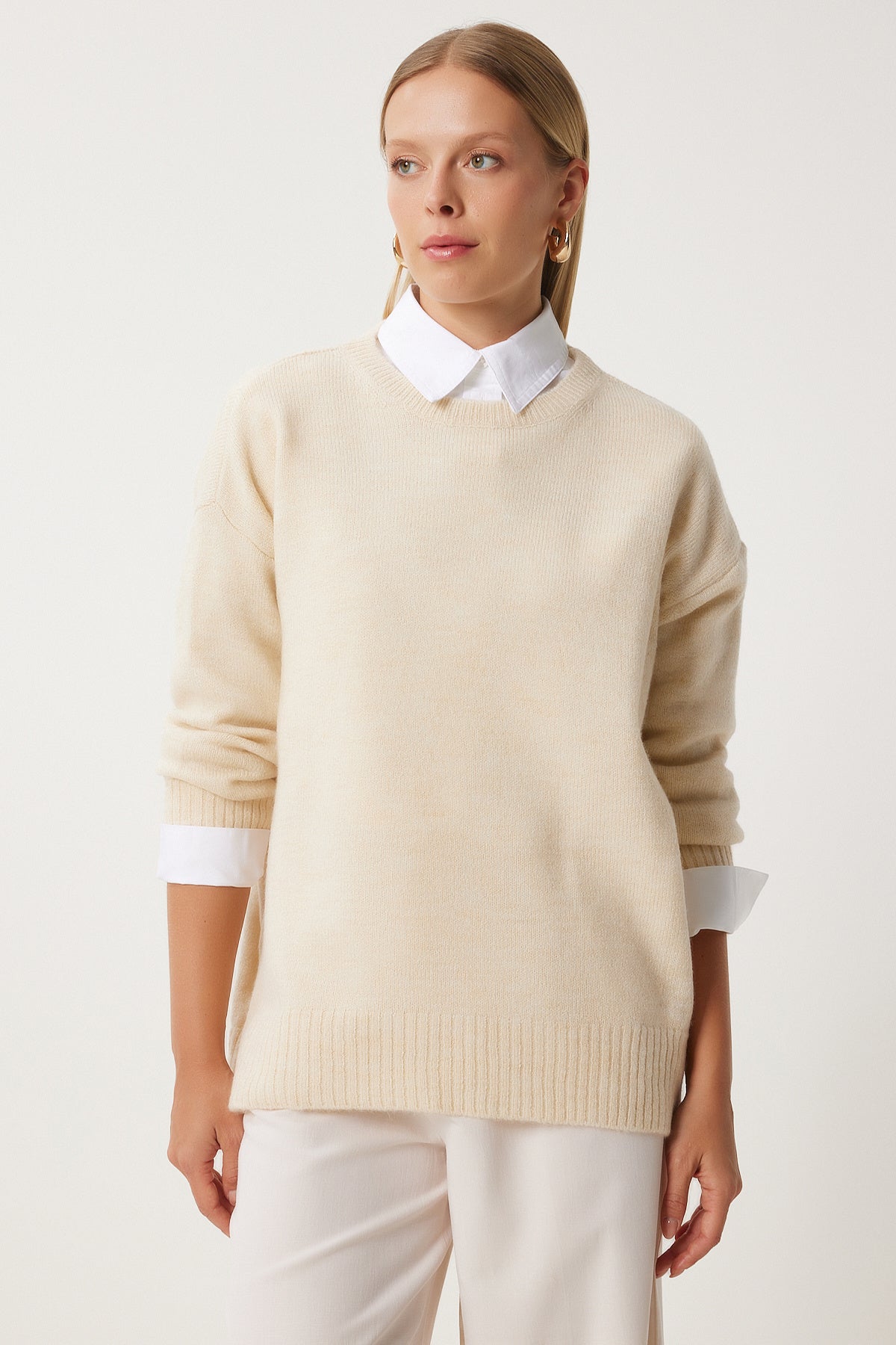 Kemik Oversize Triko Kazak PN00054