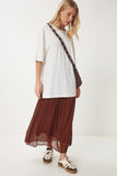 Kemik Oversize Basic Modal T-shirt UB00323