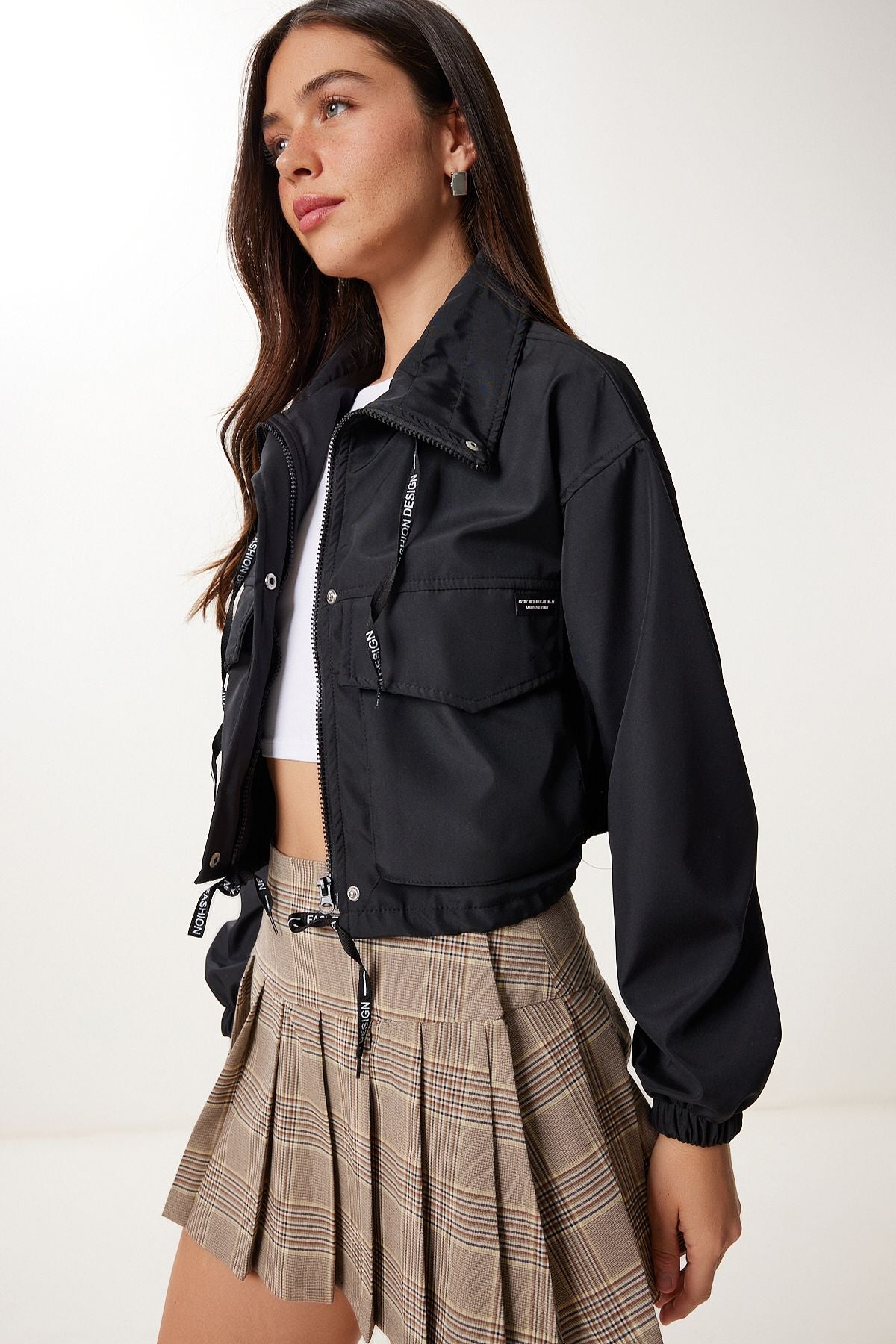 Siyah Mevsimlik Bomber Mont MX00243