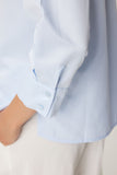 Gök Mavi Oversize Basic Gömlek  FN03260