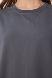 Füme Oversize Basic Örme T-shirt FW00003