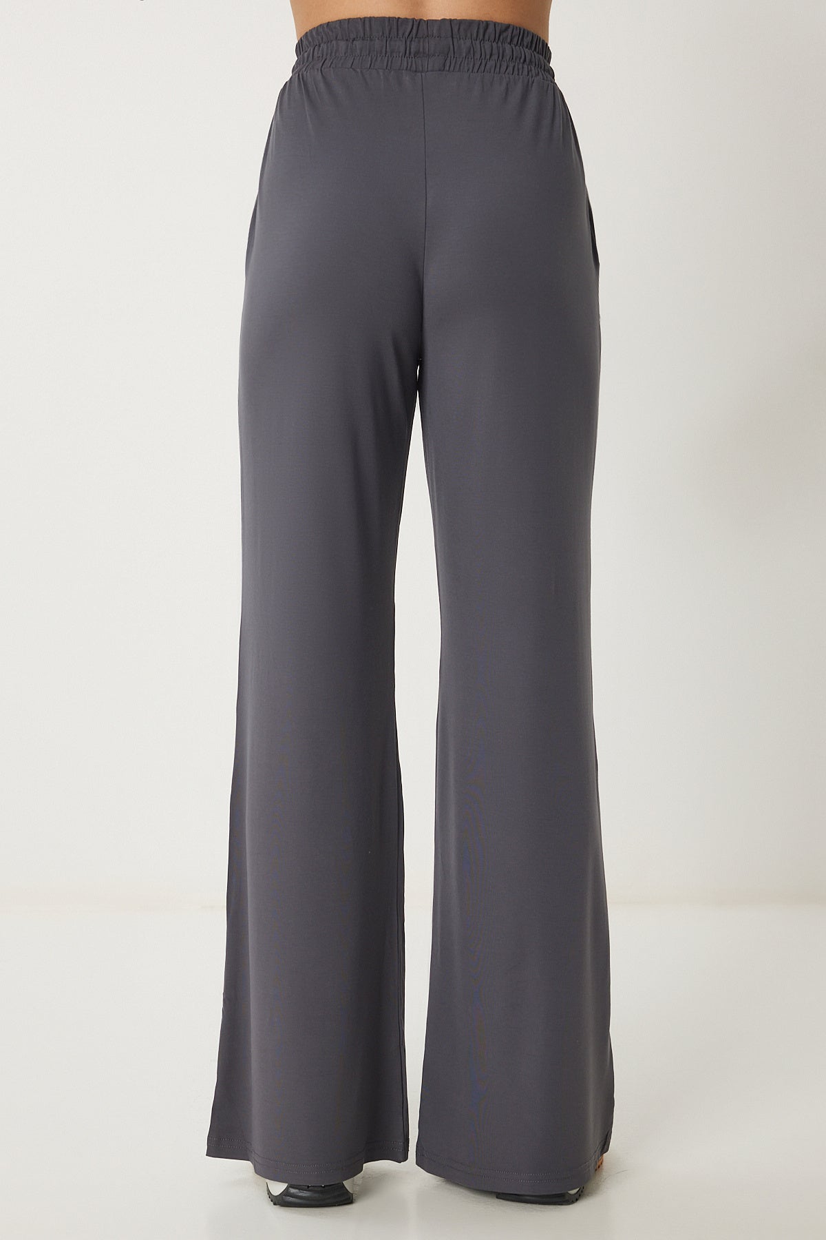 Füme Oversize Örme T-Shirt Pantolon Takım FN03452