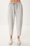 Gri Capri Rahat Gabardin Pantolon GP00019