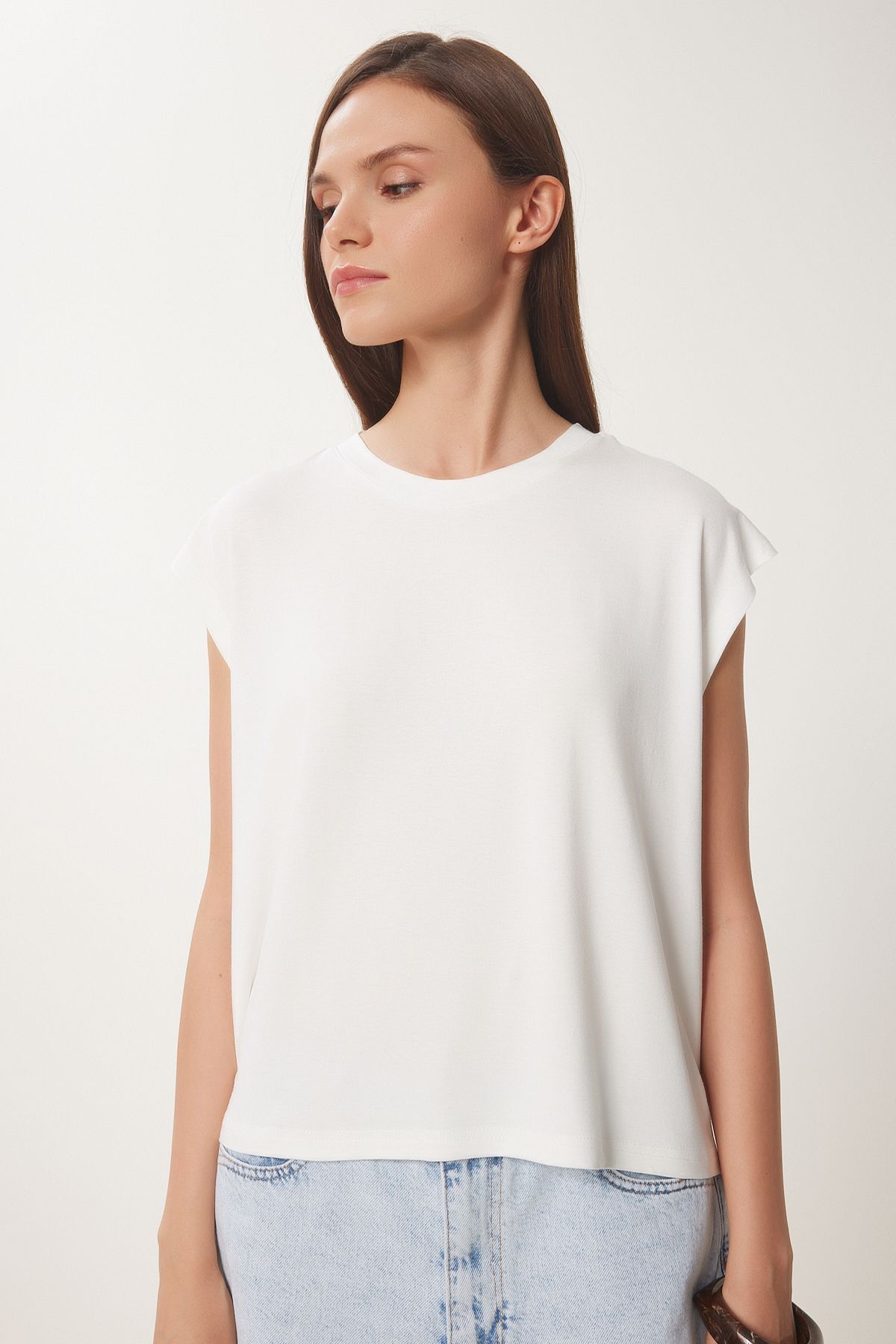 Kemik Basic Örme T-Shirt EN00643