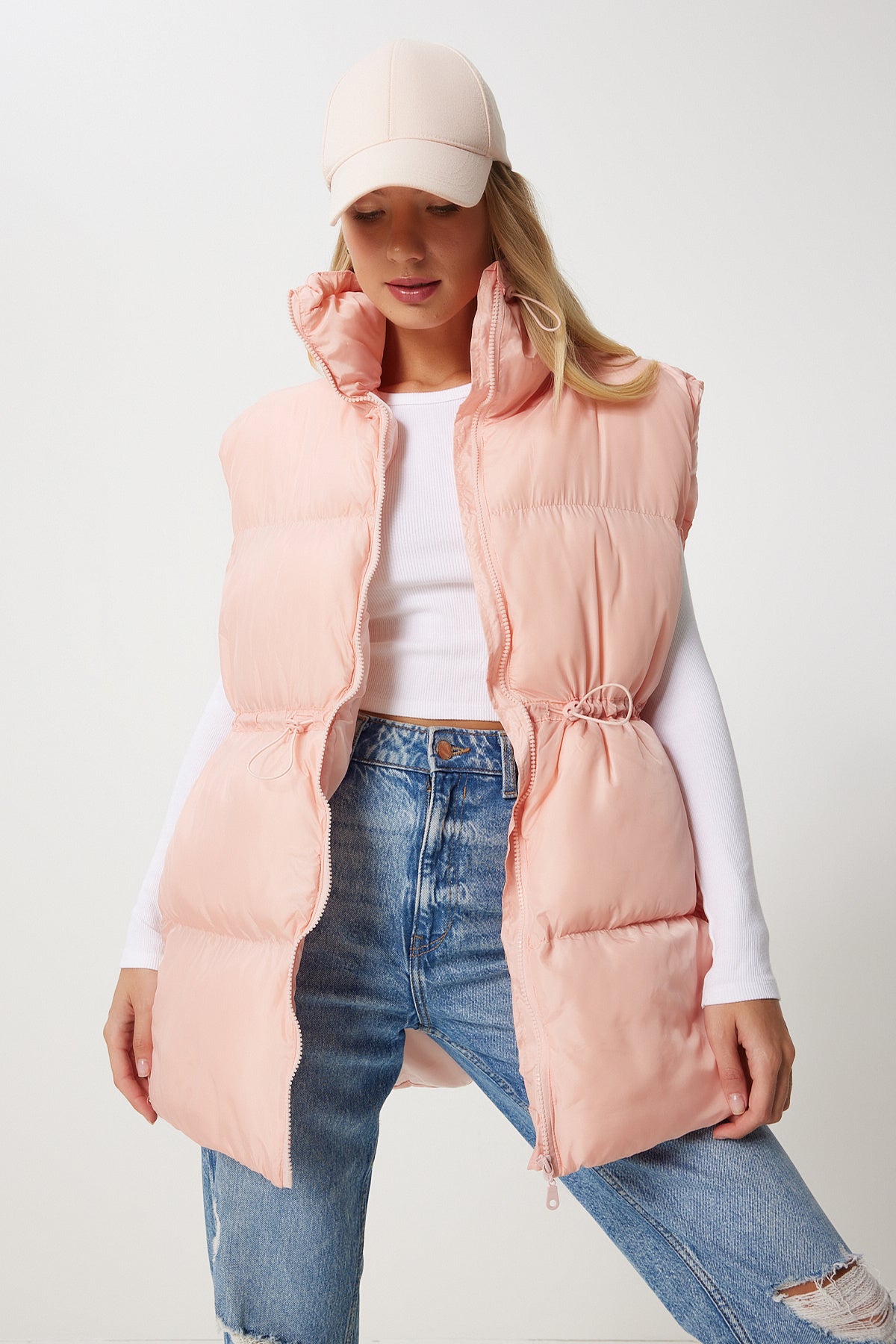 Pembe Beli Büzgülü Şişme Yelek  FN03360