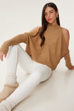 Bisküvi Cut Out Detaylı Oversize Triko Kazak AS00015