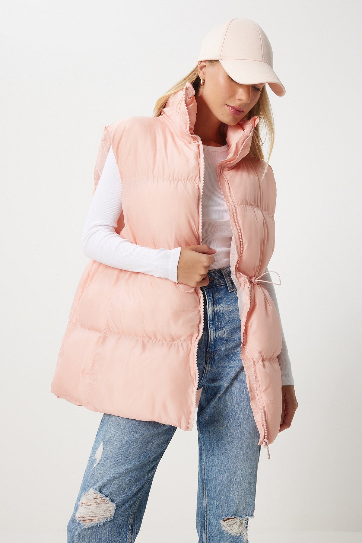 Pembe Beli Büzgülü Şişme Yelek  FN03360
