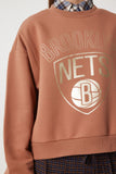 Vizon Hafif Işılltılı Baskılı Şardonlu Mevsimlik Sweatshirt CV00035