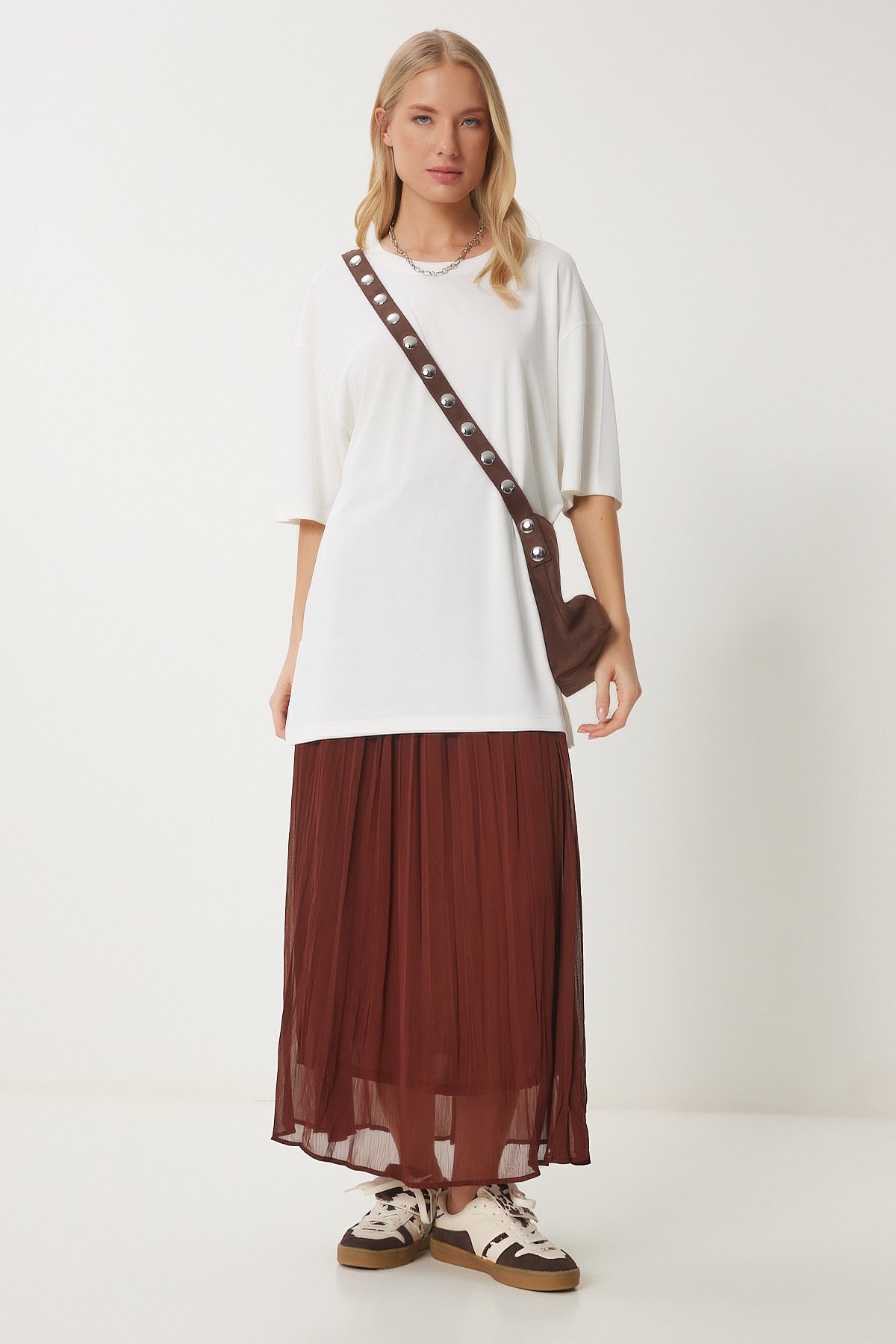 Kemik Oversize Basic Modal T-shirt UB00323