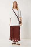 Kemik Oversize Basic Modal T-shirt UB00323