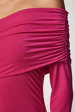Pembe Tek Omuz Büzgülü Sandy Elbise YK00076
