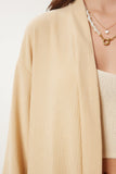 Krem Kimono Pantolon Örme Takımı BY00050