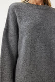 Antrasit Yumuşak Dokulu Oversize Triko Kazak PF00096