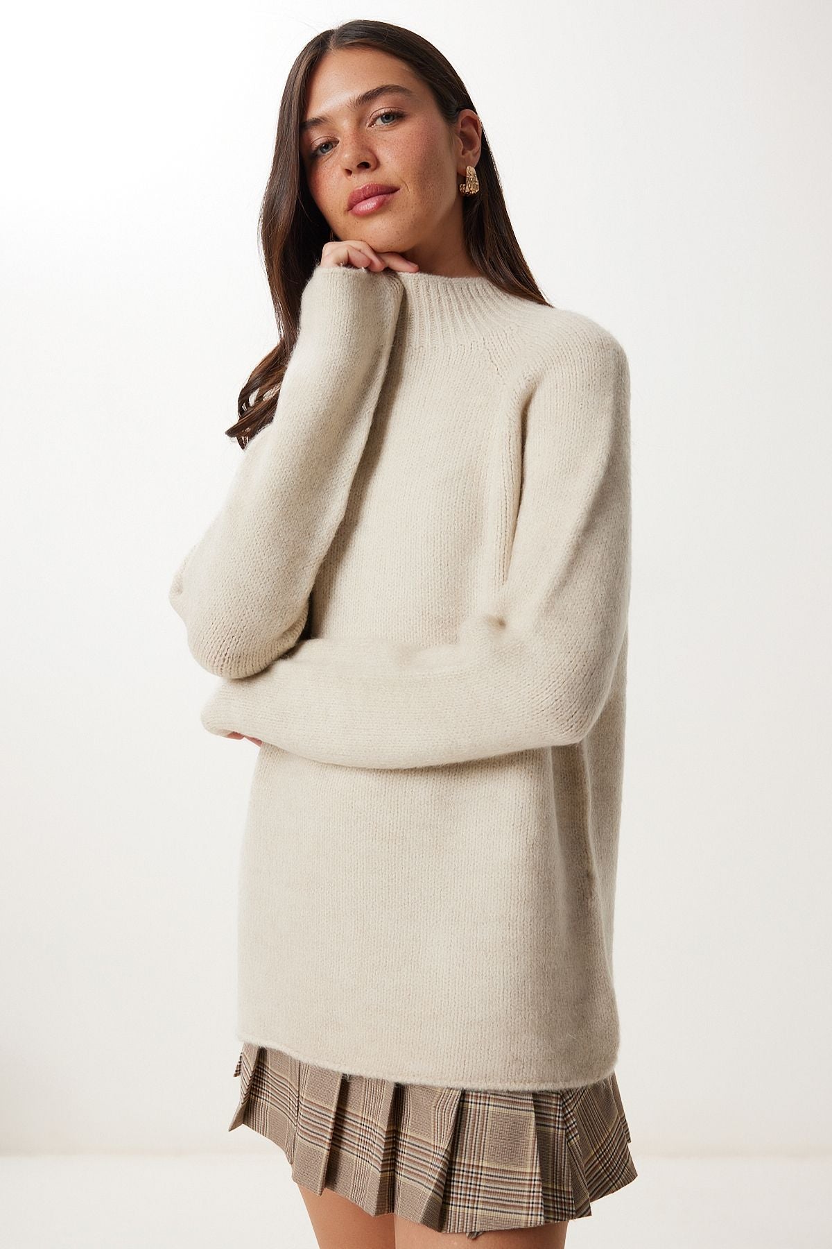 Taş Basic Oversize Triko Kazak MX00237
