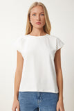 Kemik Basic Örme T-Shirt HW00017