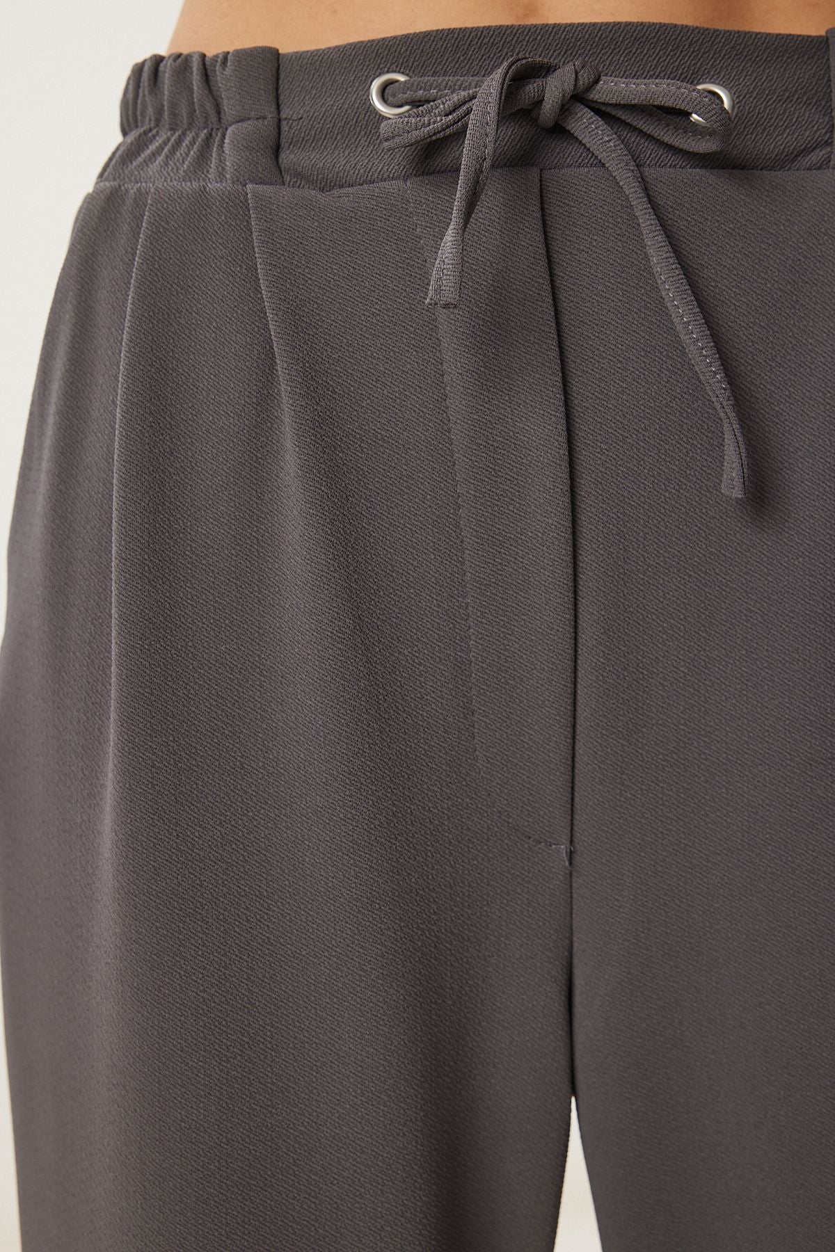 Füme Bol Paça Rahat Örme Pantolon RV00204