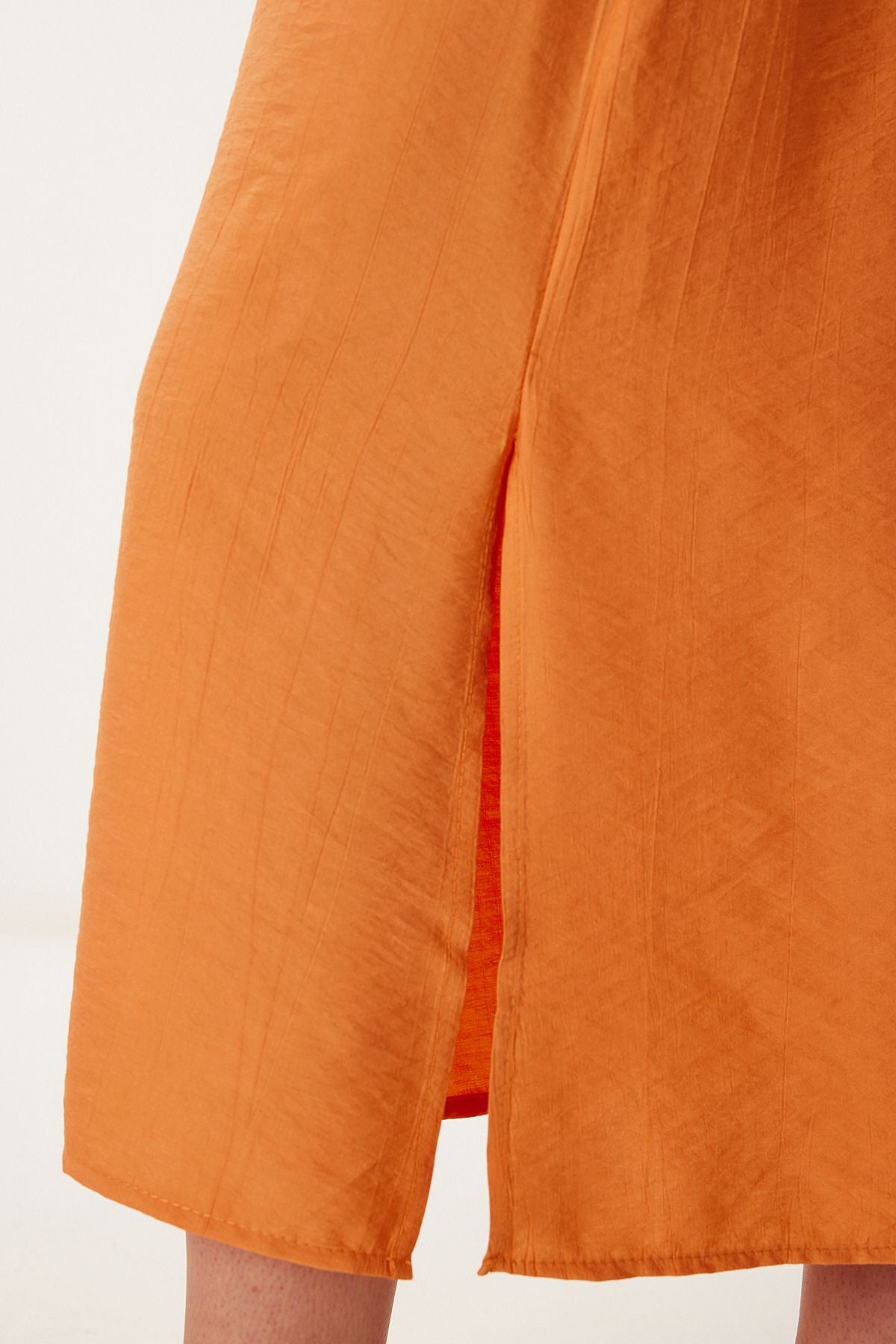 Oranj Askılı Yazlık Midi Krinkıl Elbise MX00195