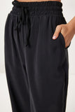 Siyah Geniş Paça Yazlık Modal Pantolon BV00157