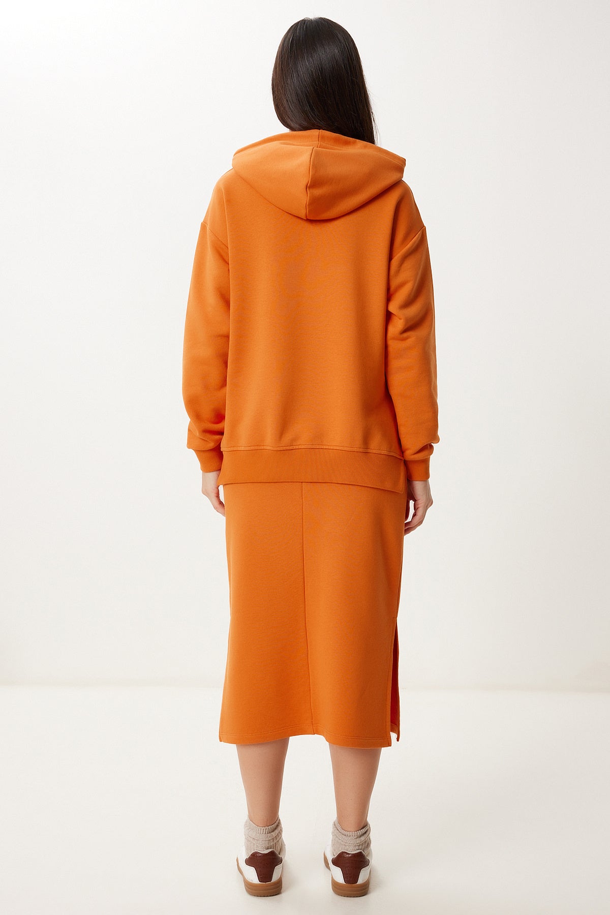Oranj Örme Sweatshirt Etek Takım RC00164
