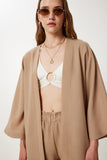 Vizon Keten Kimono Şort Takım WF00105