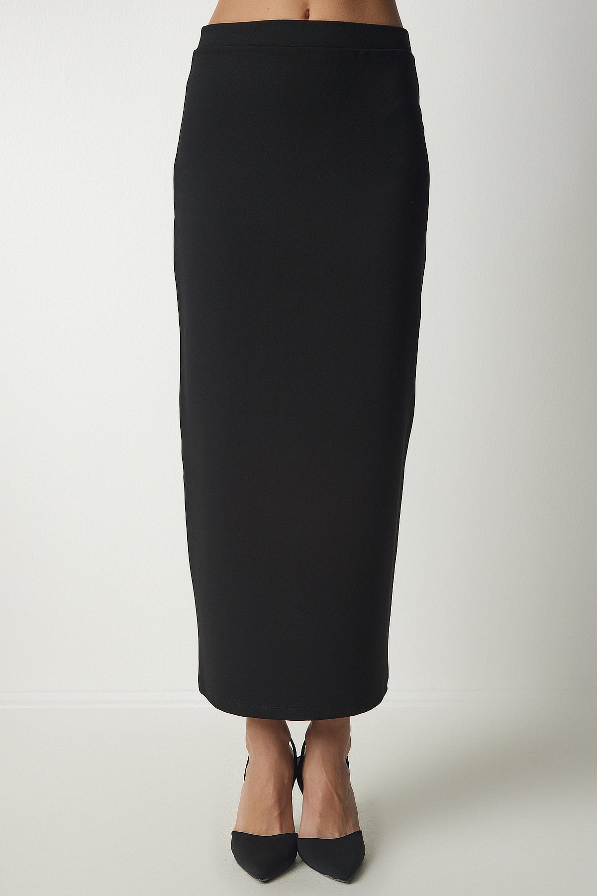 Siyah Basic Uzun Etek ub00174