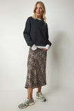Antrasit Şardonlu Crop Sweatshirt UB00179