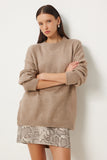 Vizon Oversize Yumuşak Triko Kazak  FN03336