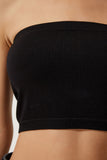 Siyah Beyaz Straplez Örme 2'Li Paket Büstiyer UB00233
