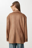 Camel Oversize Premium Süet Ceket KT00016