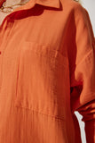 Oranj Cepli Oversize Müslin Gömlek MX00150