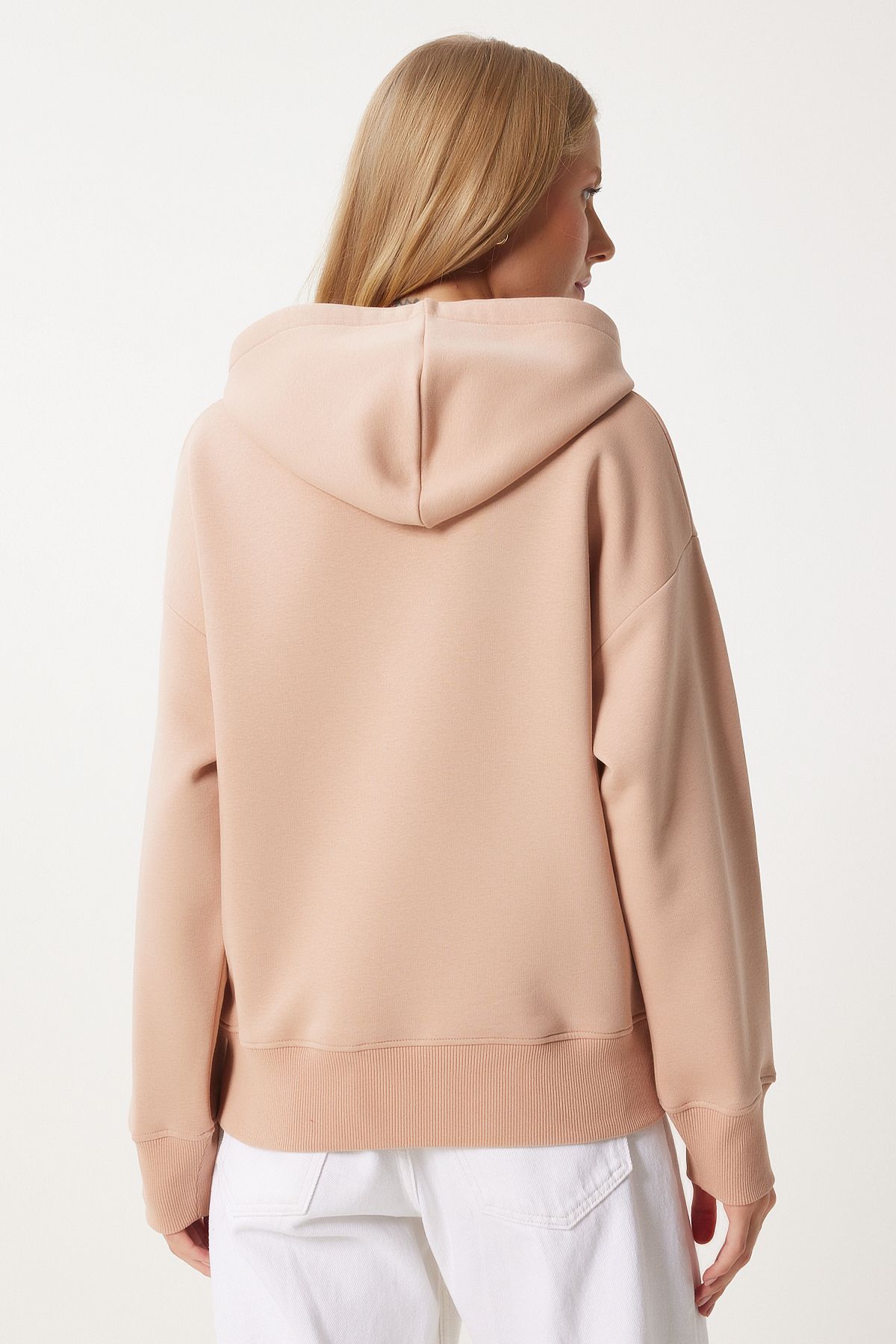 Bisküvi Kapüşonlu Şardonlu Sweatshirt OW00050
