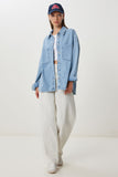 Açık Mavi Cepli Denim Ceket VC00009