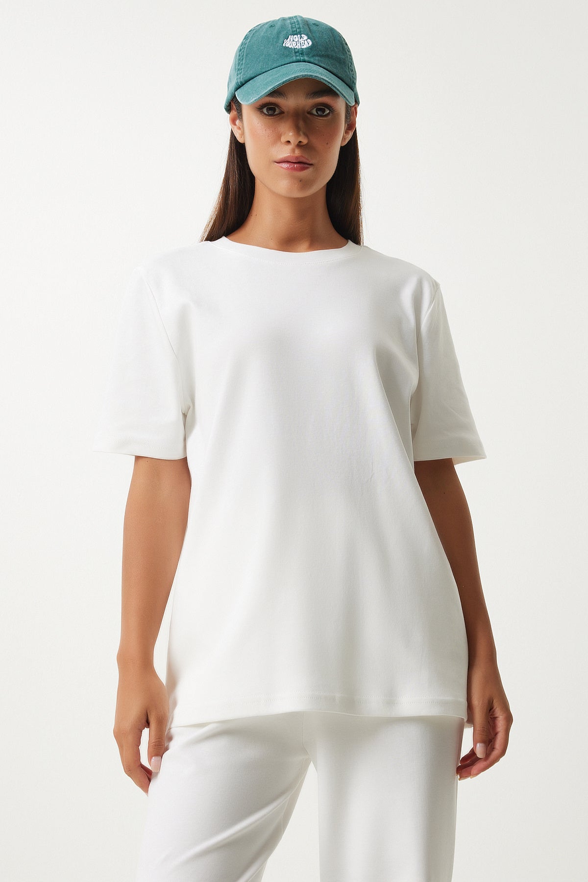 Beyaz T-Shirt Eşofman Takım  FN03215