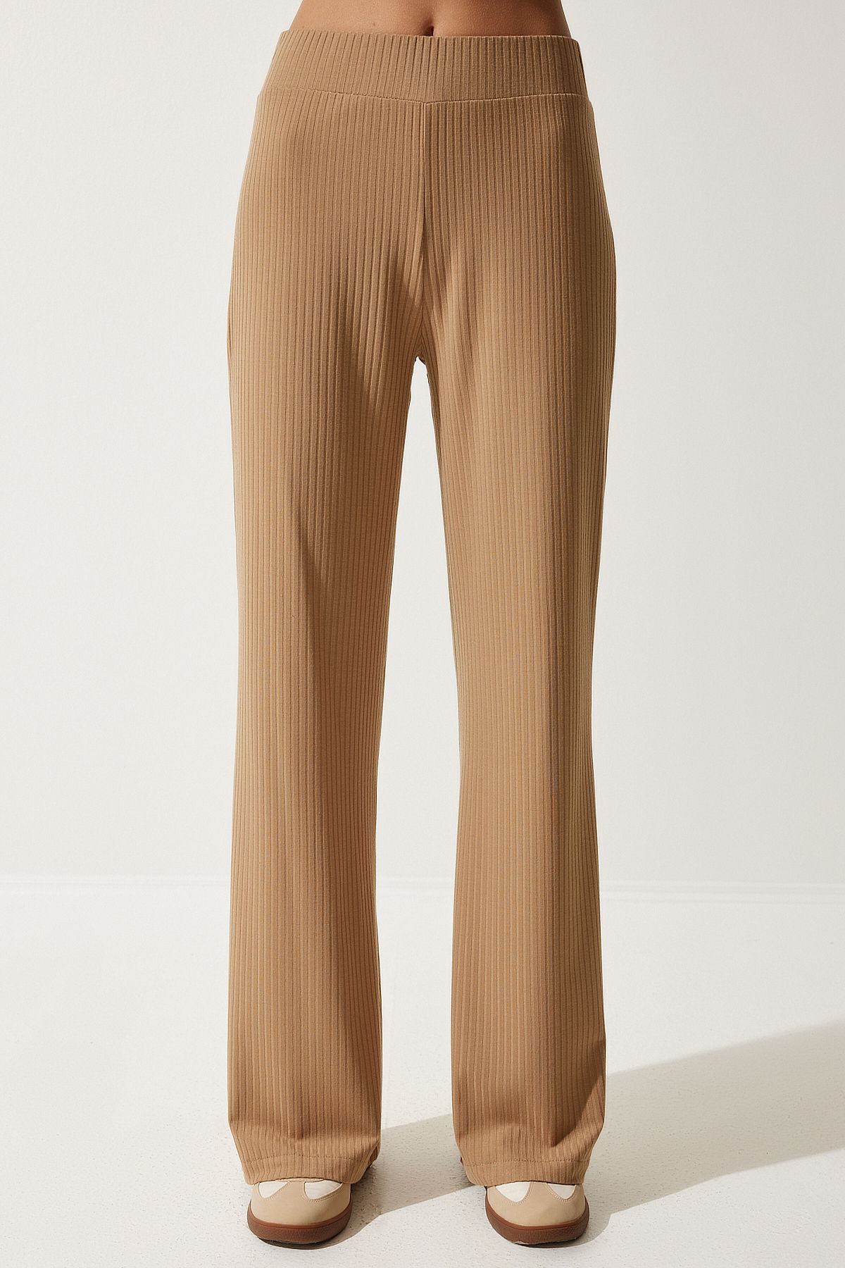 Bisküvi Fitilli Örme Bluz Pantolon Takım KH00088