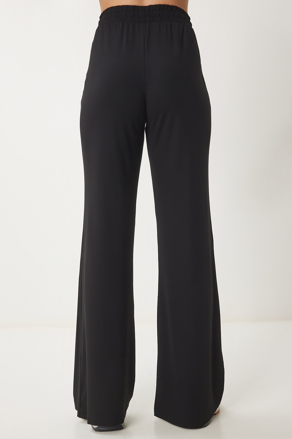 Siyah Oversize Örme T-Shirt Pantolon Takım FN03452