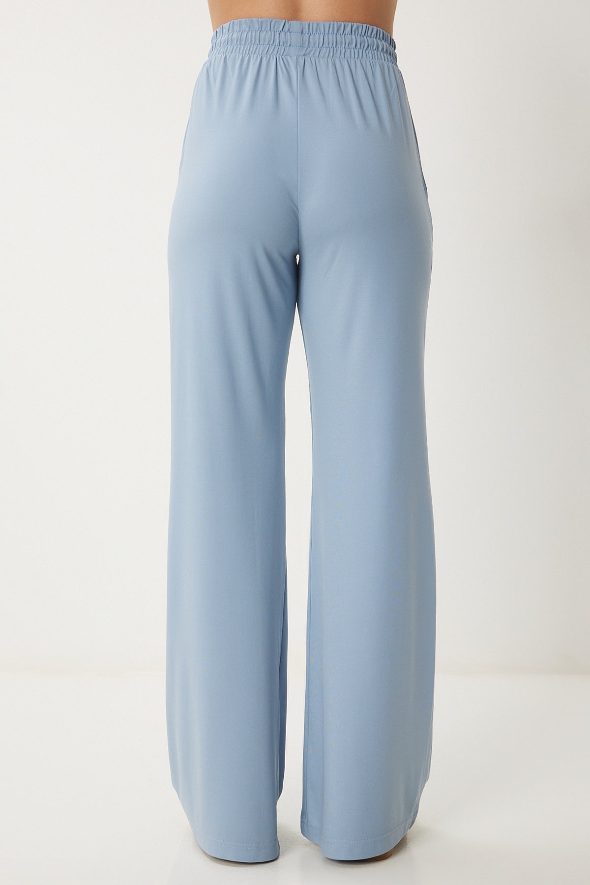 Mavi Oversize Örme T-Shirt Pantolon Takım FN03452