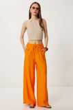 Oranj Geniş Paça Rahat Yazlık Pantolon WF00117