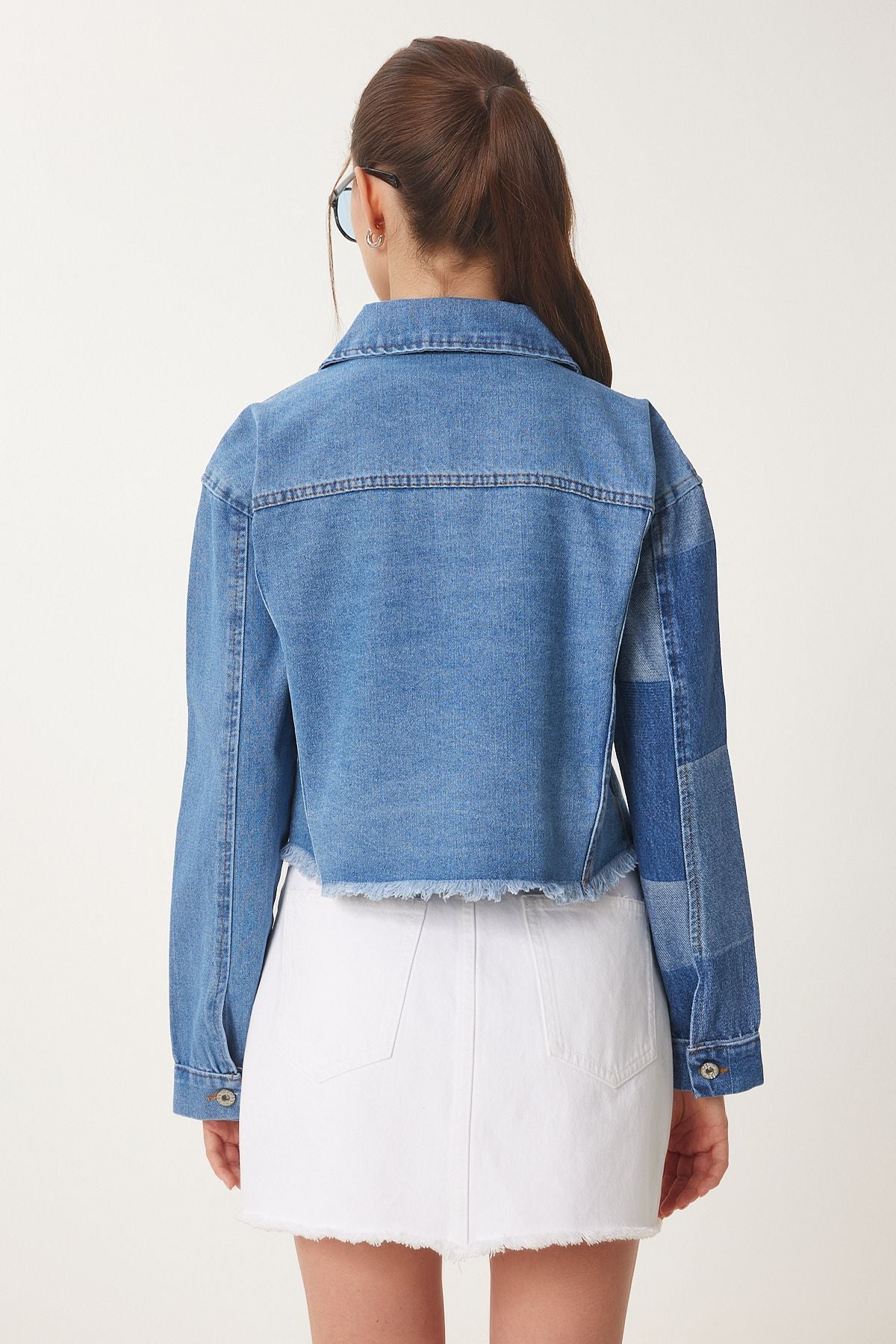 Mavi Kontrast Renkli Denim Ceket SA00034