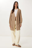 Vizon Balon Kollu Oversize Triko Hırka DD01033