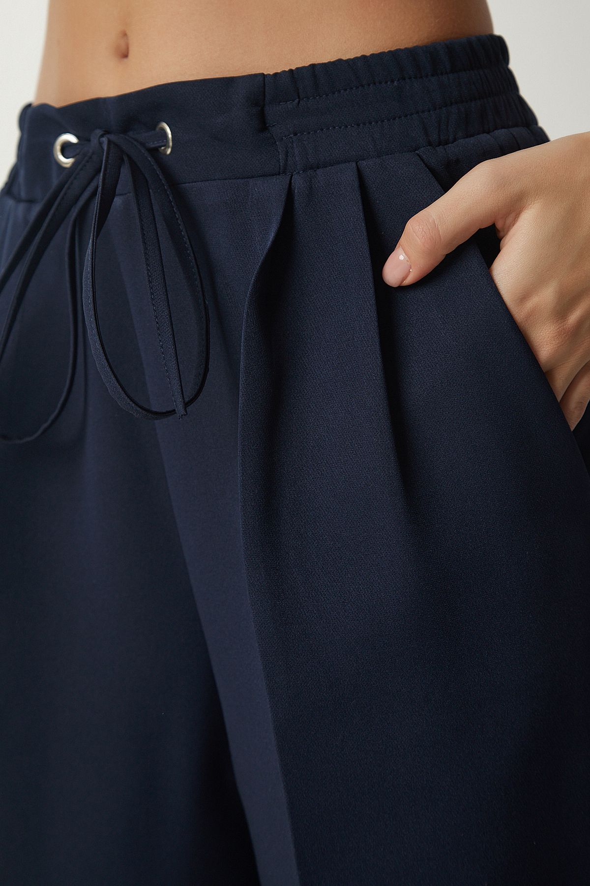 Lacivert Pilili Eşofman Pantolon DW00003