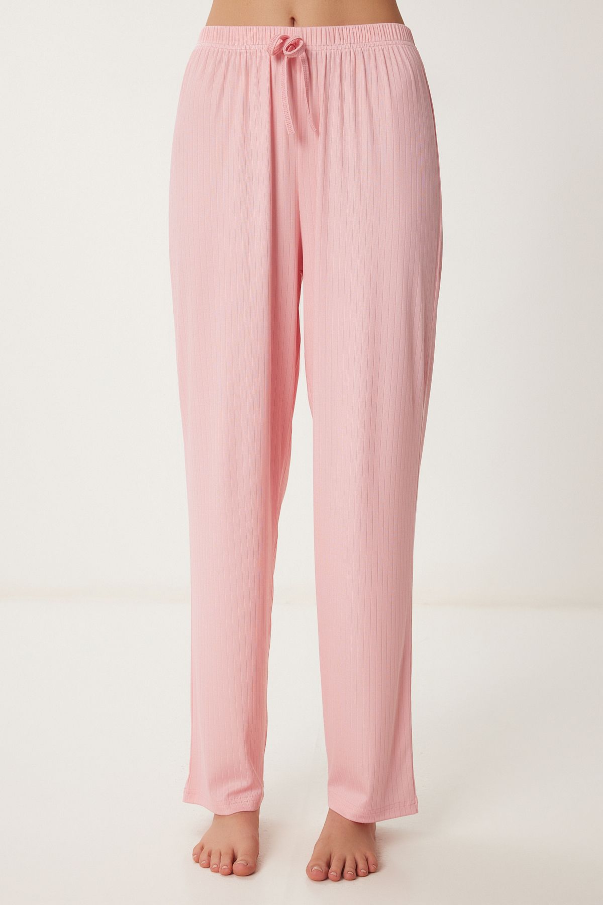 Pembe Kolsuz Viskon Pijama Takımı PQ00002
