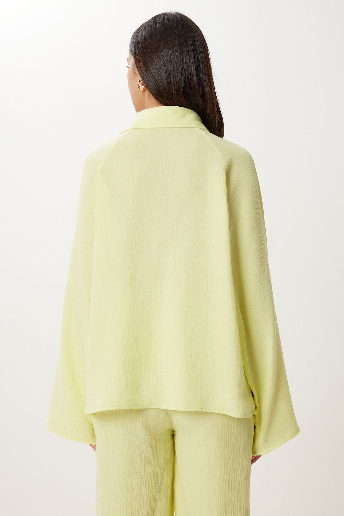 Sarı Müslin Bluz Pantolon Takım  FN03470