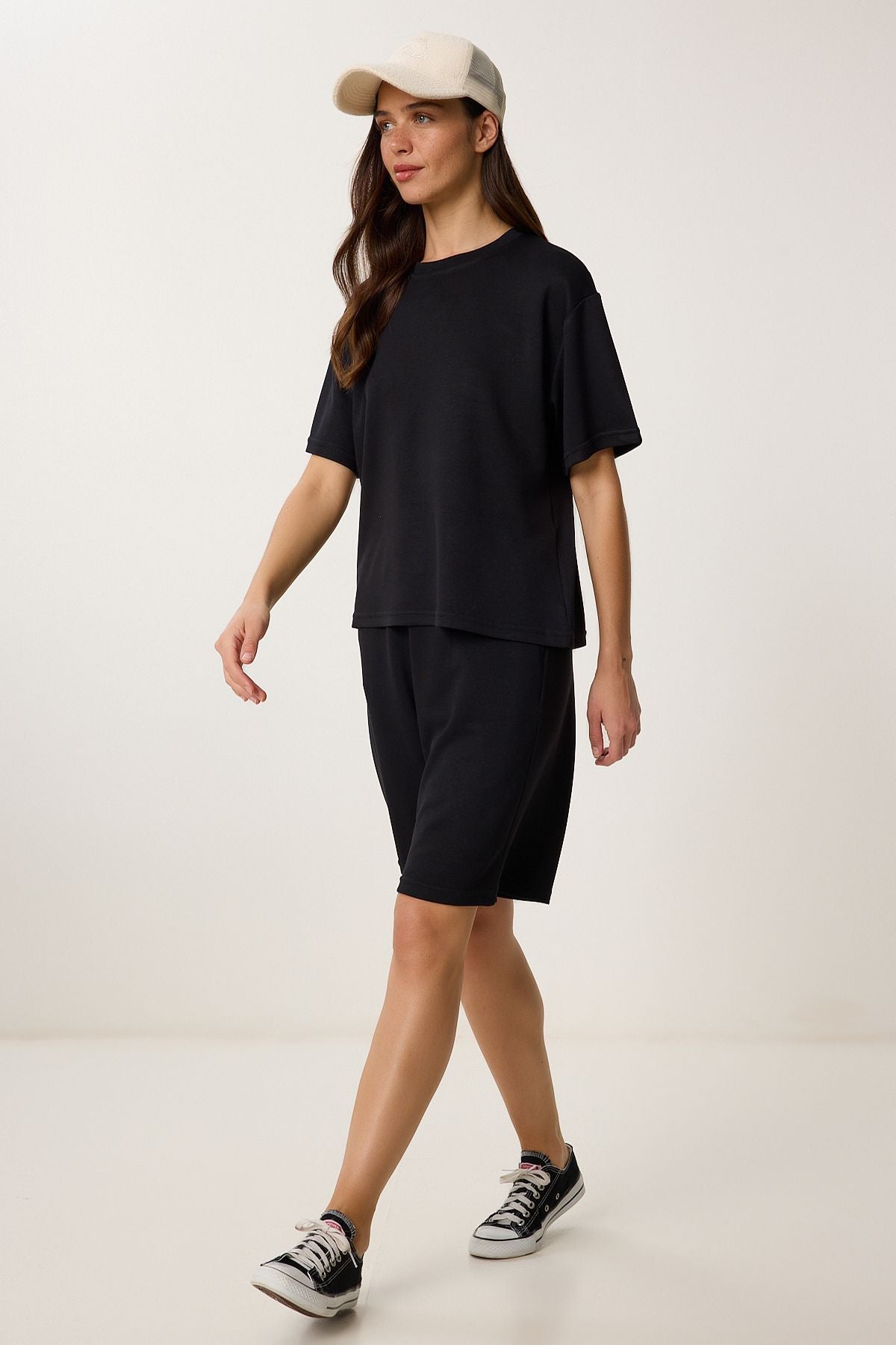 Siyah Bermuda Şort T-Shirt Takım BY00059