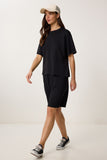 Siyah Bermuda Şort T-Shirt Takım BY00059