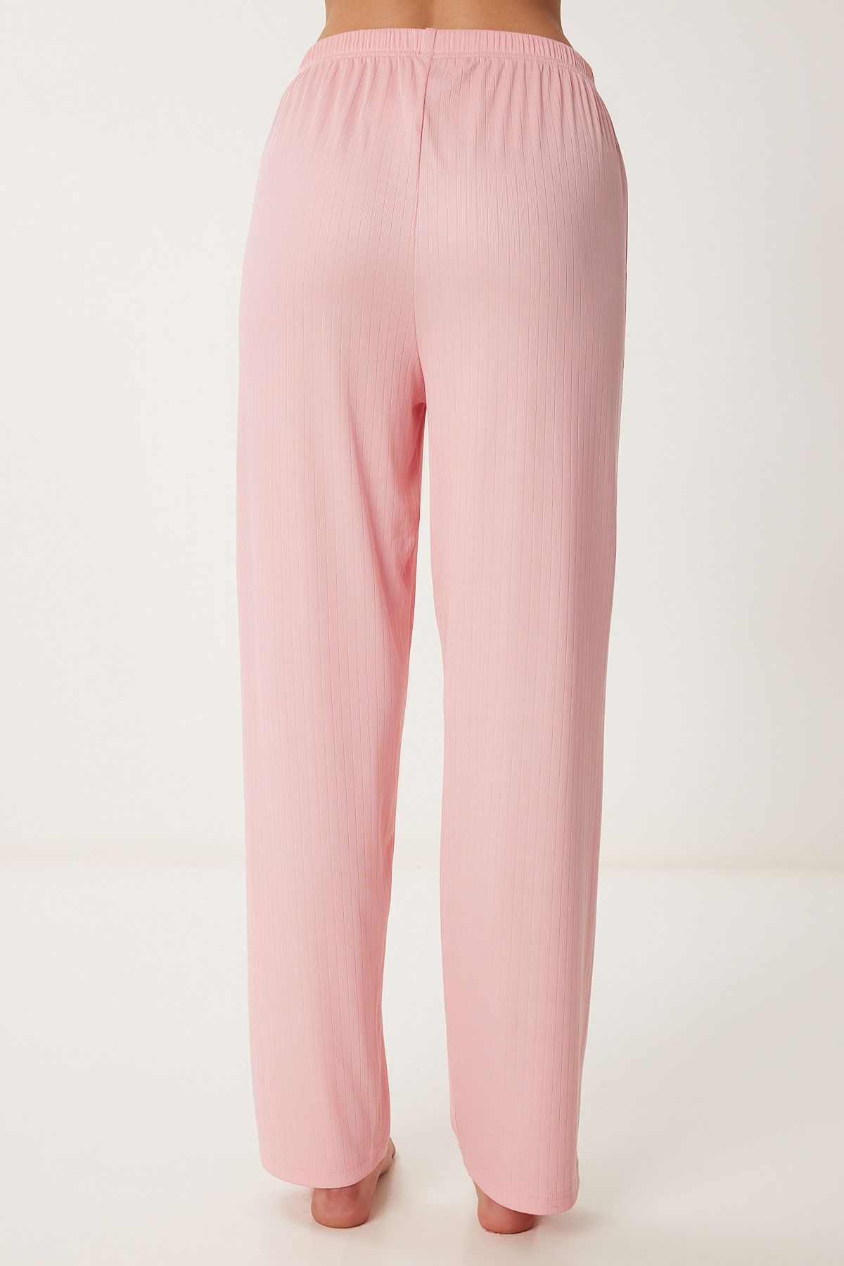 Pembe Kolsuz Viskon Pijama Takımı PQ00002