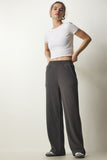 Füme Fitilli Örme Pantolon EW00005